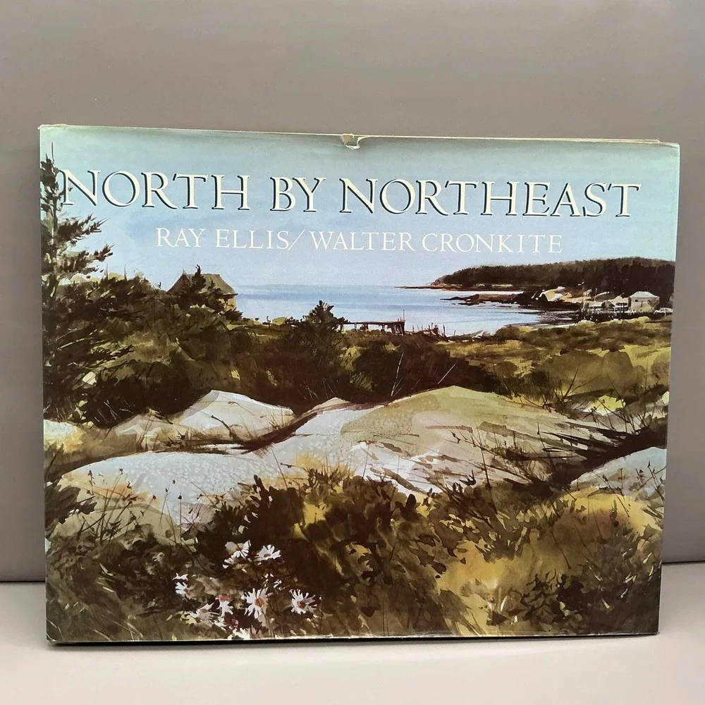 North by Northeast Ray Ellis Walter Cronkite 1986 First Edition Hardcover Art